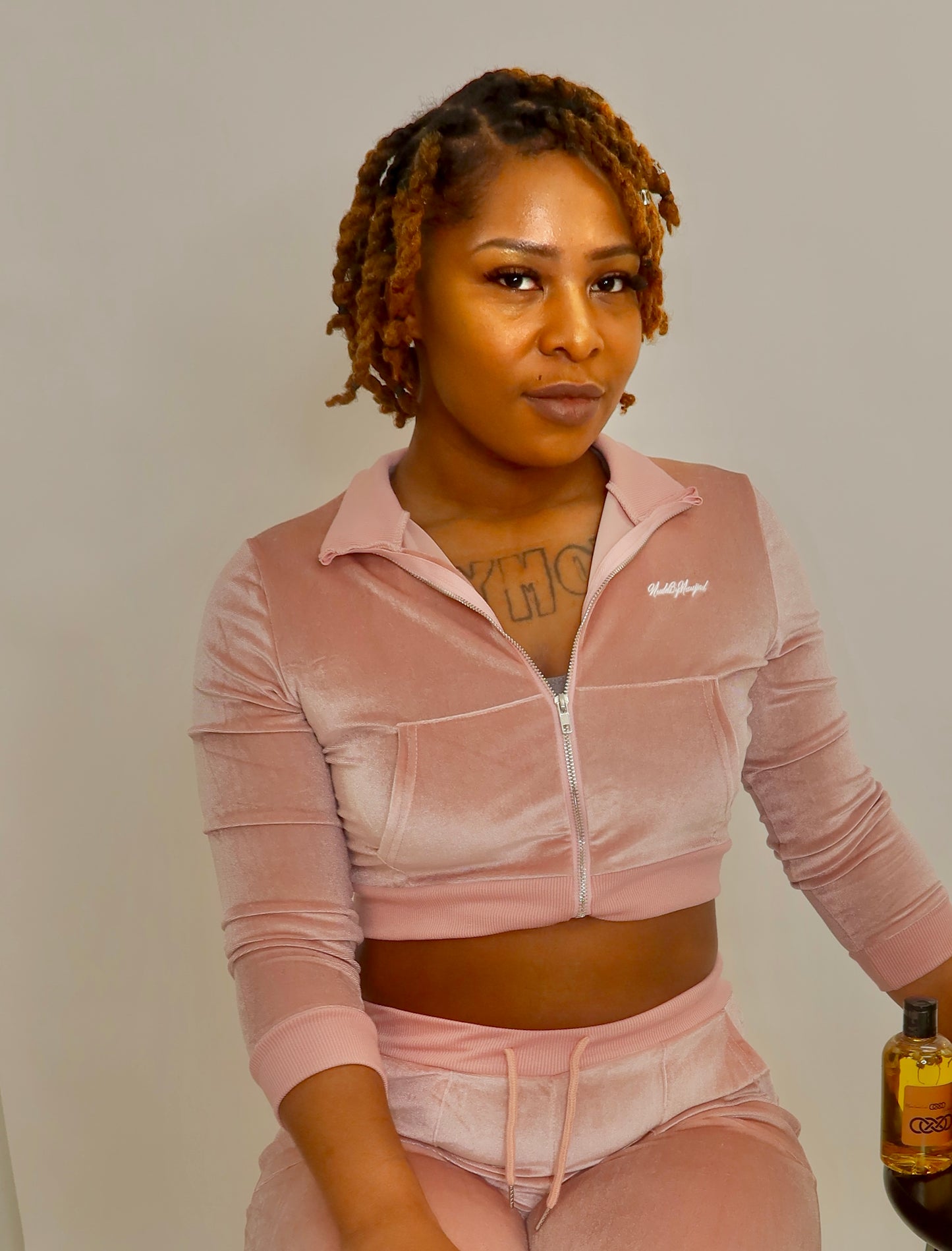 Too Cute To Sweat Suit (Pink)